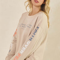 Faith Over Fear Scuba Sweatshirt | Special Order