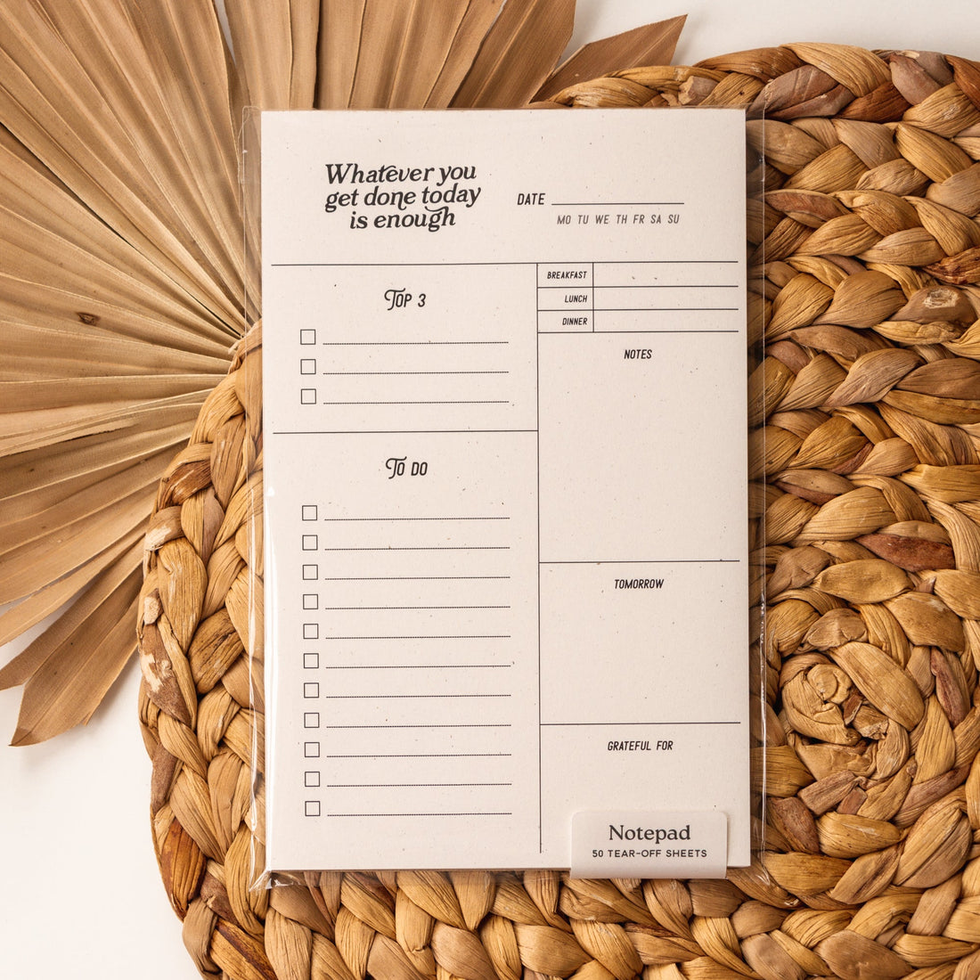 Daily Schedule Planner Notepad