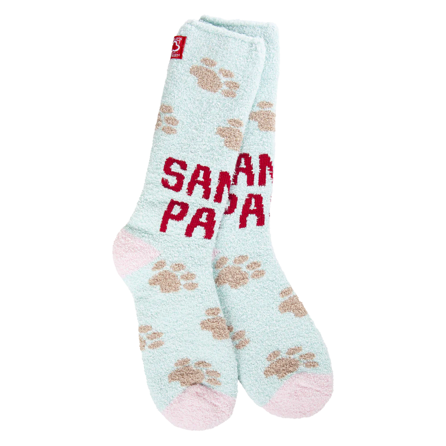 World's Softest Socks: Santa Paws Cozy Crew