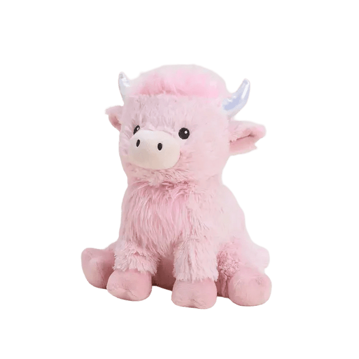 Warmies® - Pink Highland Cow Microwavable Plush