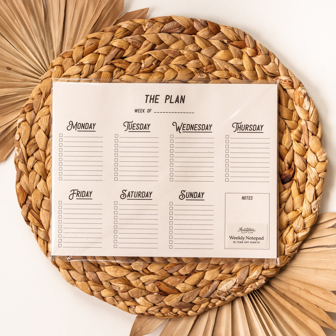Weekly Desk Planner Notepad