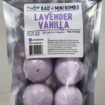 Lavender Vanilla Mini Bath Bombs