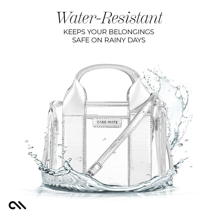 Case Mate Clear Stadium Bag - Silver