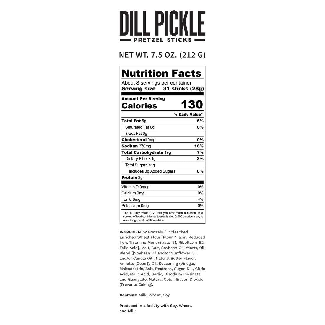 Pop Daddy - Dill Pickle Pretzel Sticks