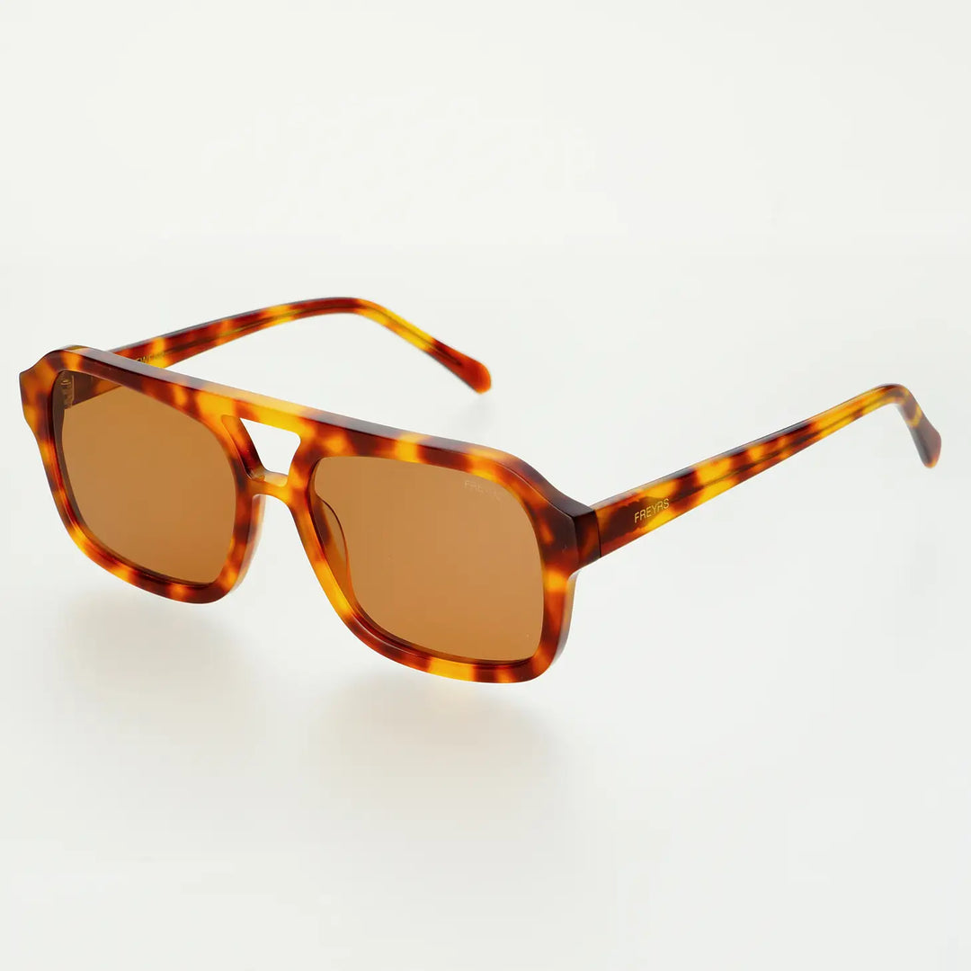 Freyrs Acetate Aviator Sunglasses - Havana