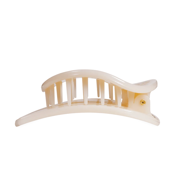 Teleties Large Flat Circle Hair Clip - Almond Beige