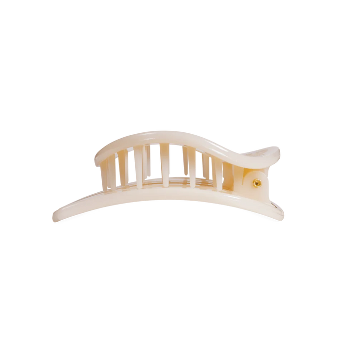 Teleties Medium Flat Circle Hair Clip - Almond Beige