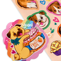 Stickiville Stickers: Puppies & Peaches