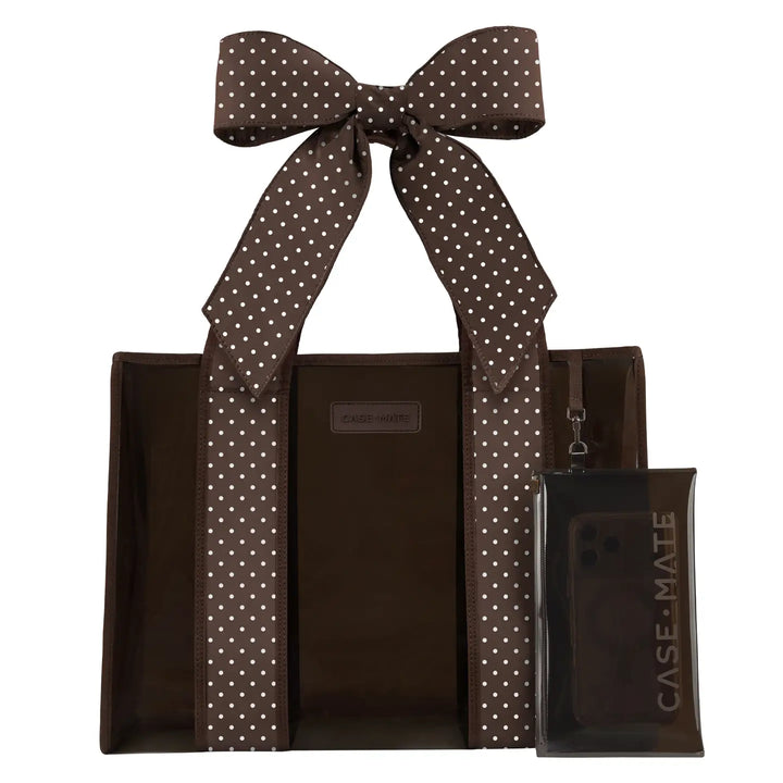 Case-Mate Jelly Tote - Espresso Polka Dot