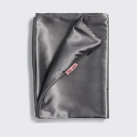 Solid Charcoal Satin Pillowcase - Standard Size