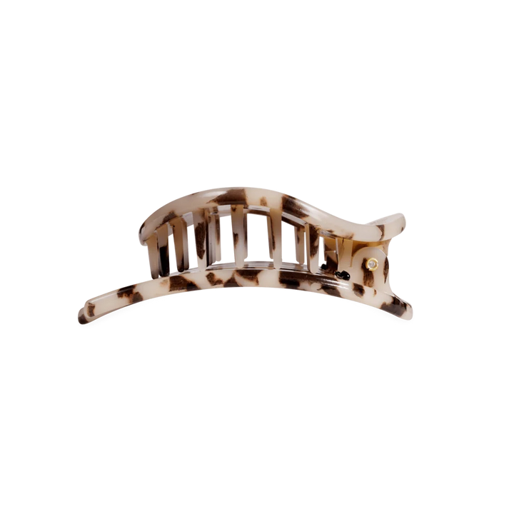 Teleties Medium Flat Circle Hair Clip - Blonde Tortoise