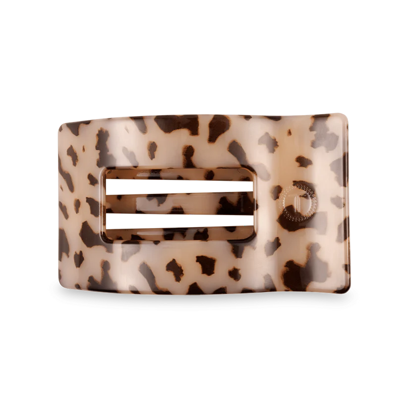 Blonde Tortoise Medium Flat Rectangle Hair Clip