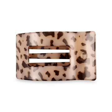 Blonde Tortoise Medium Flat Rectangle Hair Clip