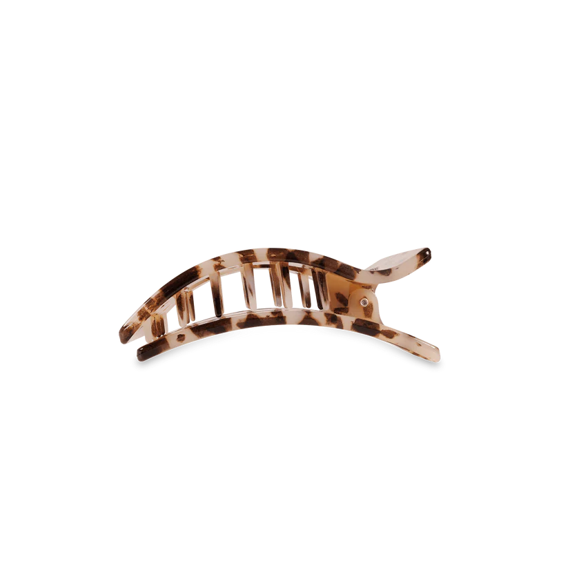 Blonde Tortoise Small Flat Rectangle Hair Clip