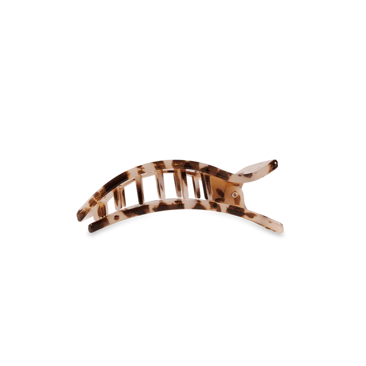 Blonde Tortoise Small Flat Rectangle Hair Clip