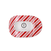 Candy Cane Crush Medium Flat Round Hair Clip