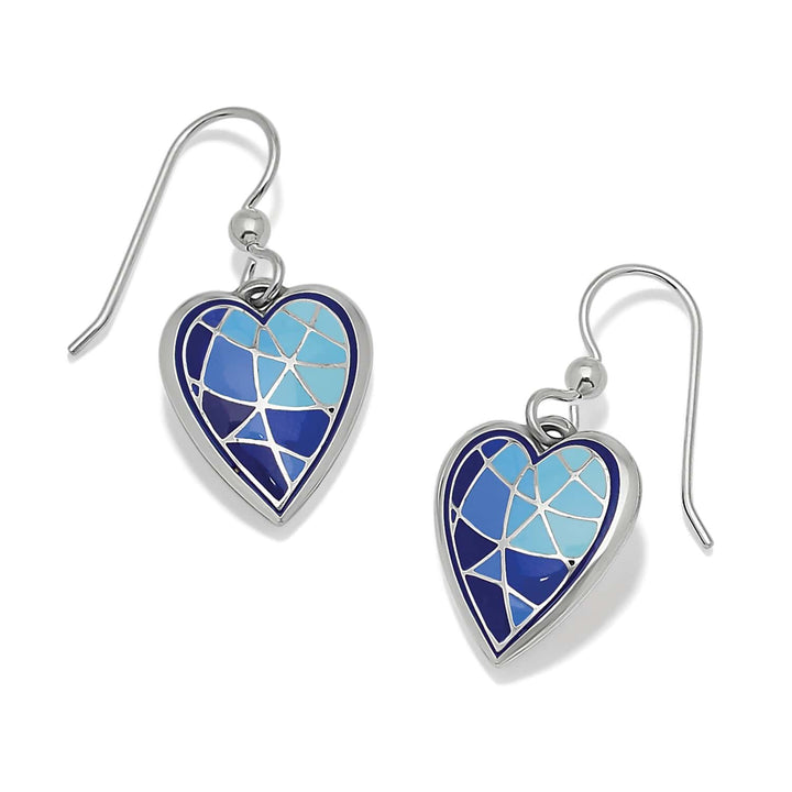 Brighton - Colormix Heart Blues French Wire Earrings