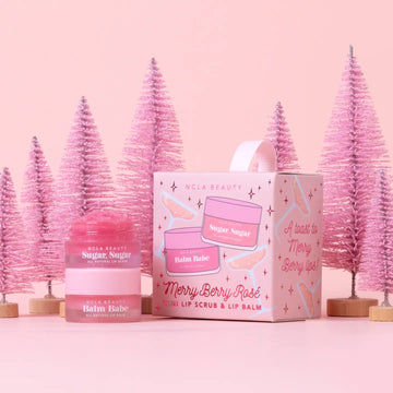 Merry Berry Rosé Lip Scrub and Lip Balm