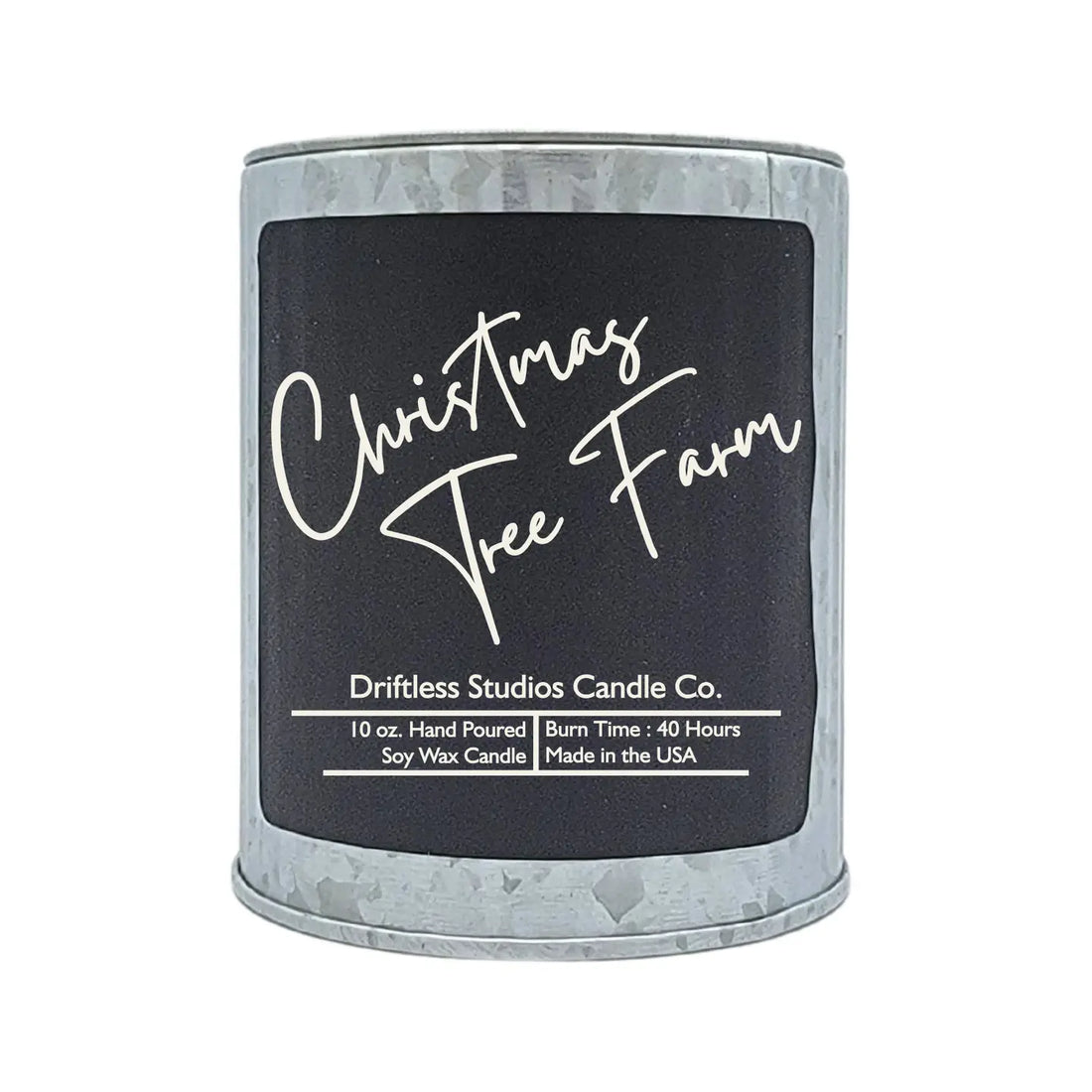 Christmas Tree Farm Rustic Candle