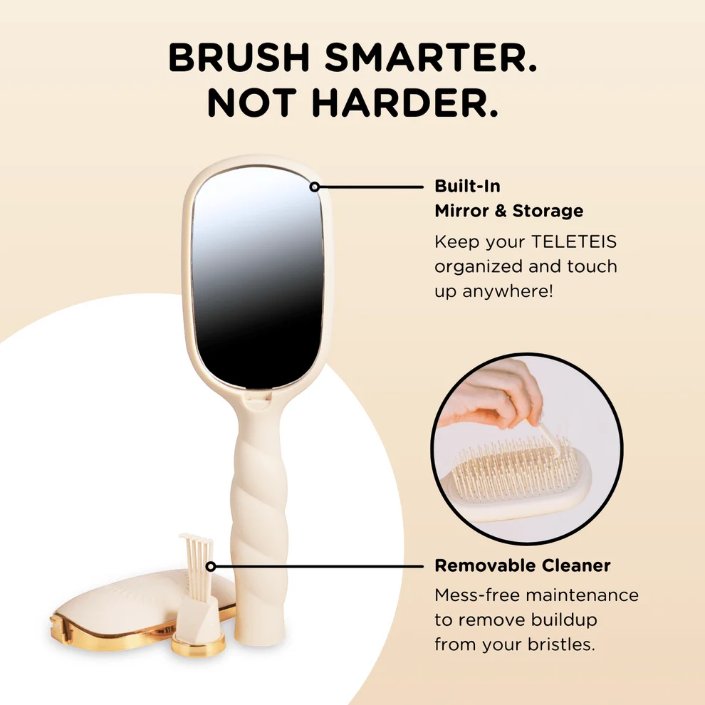 Teleties Detangler Hair Brush for Fine Hair