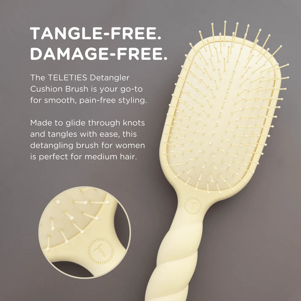 Teleties Detangler Hair Brush for Medium Hair