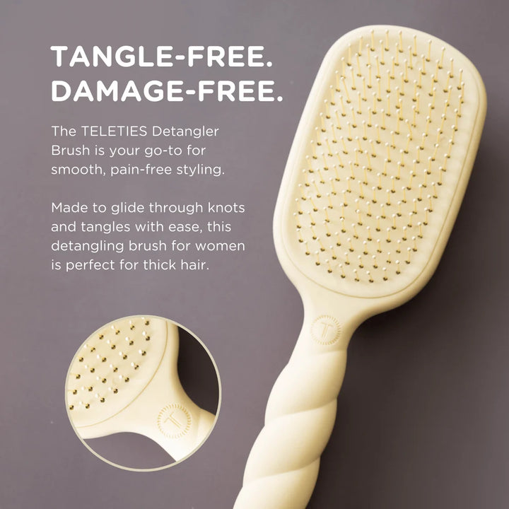 Teleties Detangler Hair Brush for Thick Hair