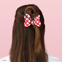 Teleties - Minnie's Bow Medium Flat Hair Clip in Red, Polka Dots and Black