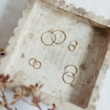 12mm Endless Hoop Earrings | 14k Gold Filled | Waterproof