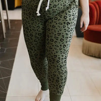 Ampersand Olive Leopard Joggers