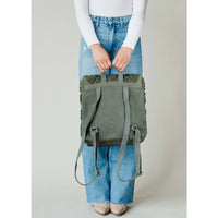 Textured Diamond Backpack - Forest