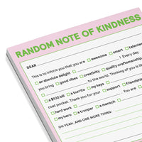 Random Note of Kindness Notepad