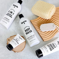 All Natural Men's Bath and Body Luxury Spa Gift Set Basket
