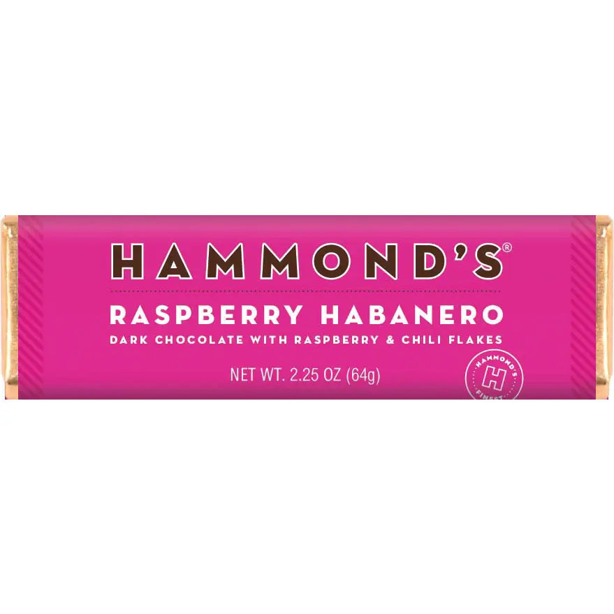 Raspberry Habanero Dark Chocolate Candy Bar