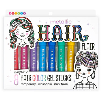 Metallic Hair Flair - Shimmery Hair Color Gel Sticks