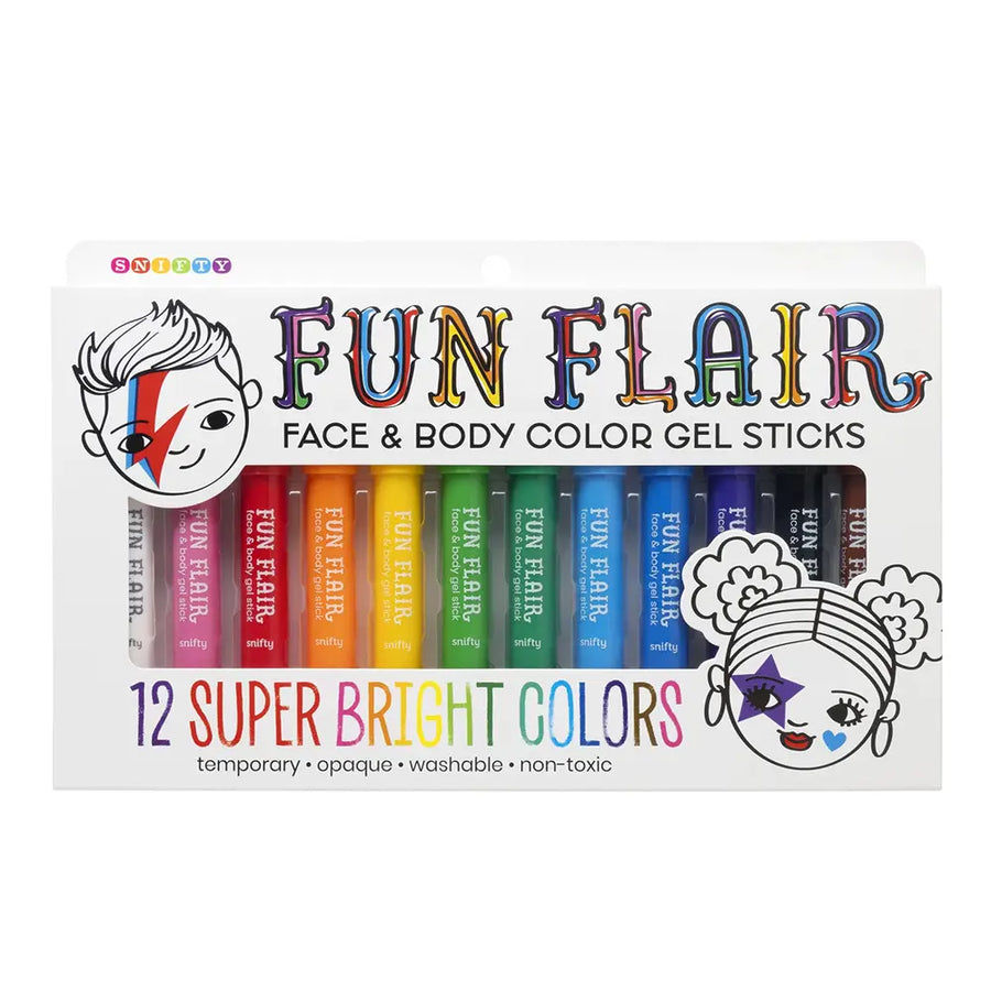 Fun Flair Face & Body Color Gel Sticks