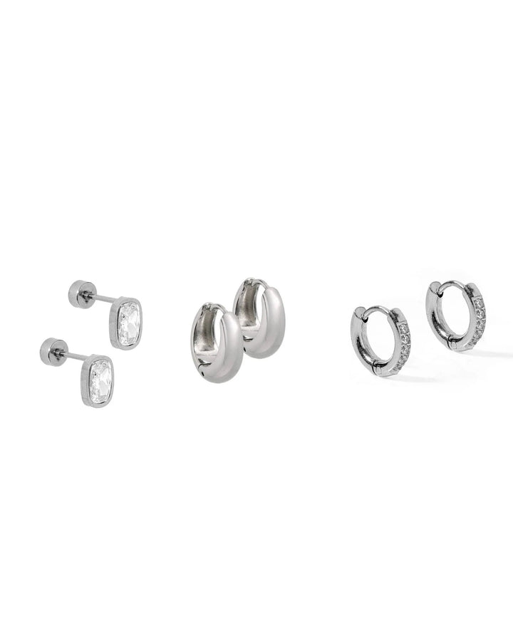Linny Co - Huggie &amp; Screwback Stud Set - New York
