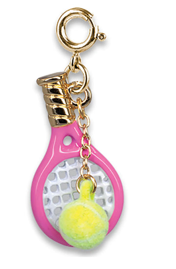 CHARM IT!  Gold Tennis Racquet Charm