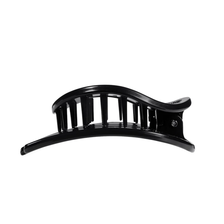 Teleties Large Flat Circle Hair Clip - Jet Black