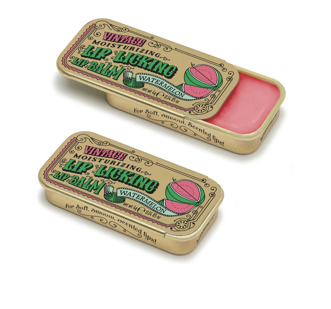 Lip Licking Flavored Lip Balm - Vintage Slider Tins