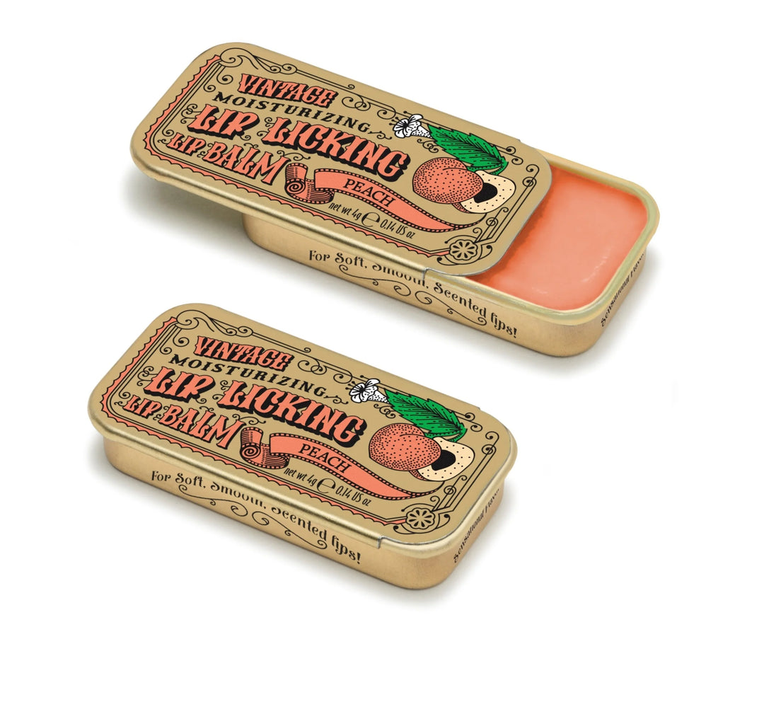 Lip Licking Flavored Lip Balm - Vintage Slider Tins