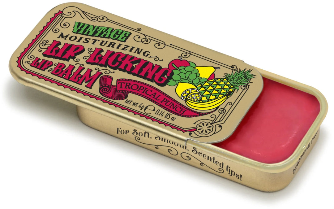 Lip Licking Flavored Lip Balm - Vintage Slider Tins