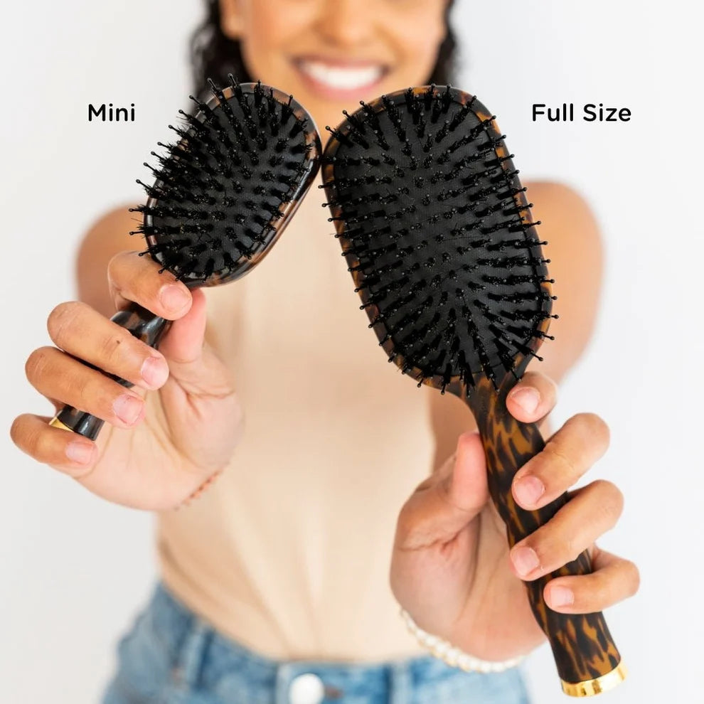 Teleties Mini Boar Bristle Hair Brush