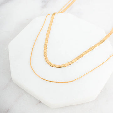 Brooke Layered Chain Necklace | Waterproof