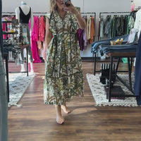 Botanical Breeze Midi Dress