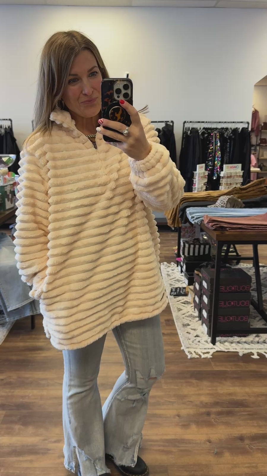 Simply Southern Luxe Pullover - Cream