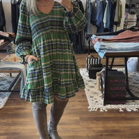 Pretty in Plaid Dress