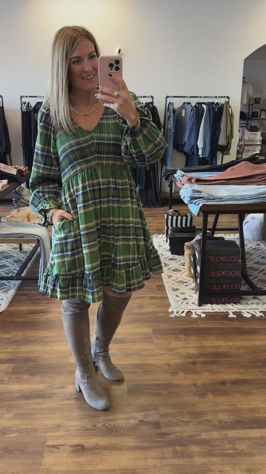 Pretty in Plaid Dress