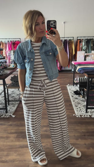 Haven Stripe Lounge Set