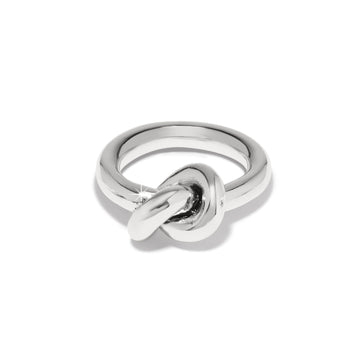 Interlok Single Knot Ring - Silver