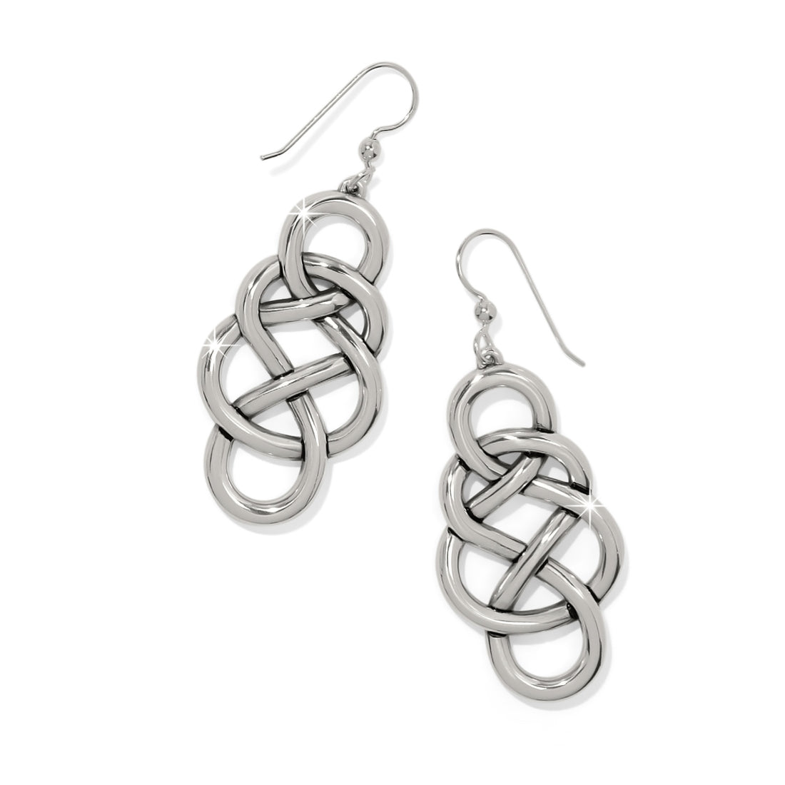 Interlok Braid Drop French Wire Earrings
